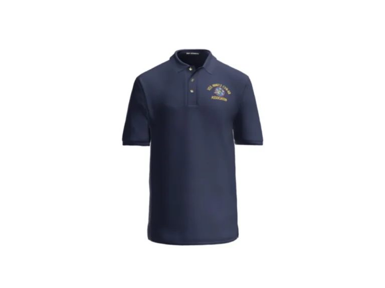 Cotton Polo Shirt-Navy or White